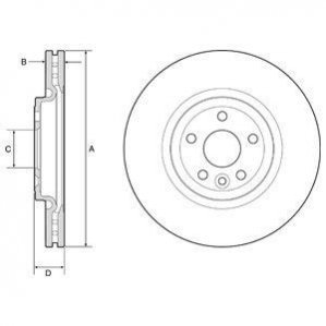 TARCZA HAMULCOWA PRZOD Delphi BG9177C