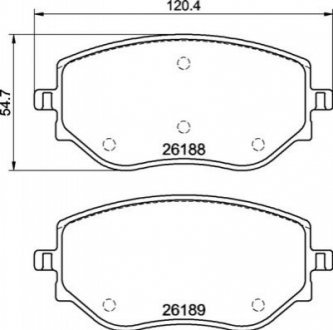 KLOCKI HAMULCOWE PRZOD Brembo P68073