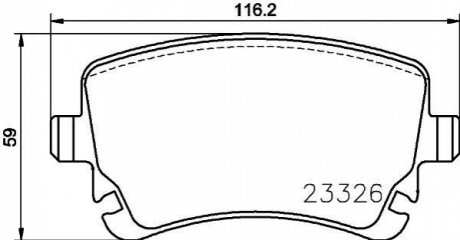 Гальмівні колодки BENTLEY Continental/GT "R "03>> Textar 2332611