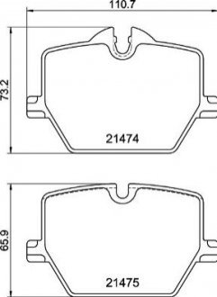 KLOCKI HAMULCOWE TYL Brembo P06116