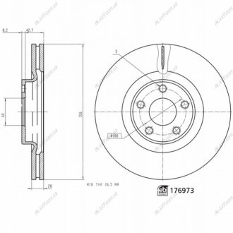 TARCZA HAM. BILSTEIN FEBI 176973