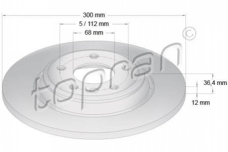 Тормозной диск TOPRAN 113011