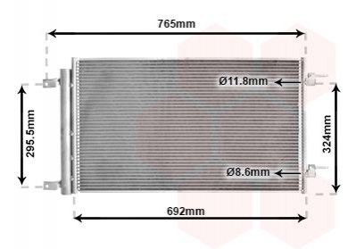 Радиатор кондиціонера Van Wezel 37015704 (фото 1)
