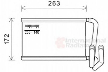 Радиатор обігрівача SORENTO 2.5CRDi LHD 06- Van Wezel 83006169 (фото 1)