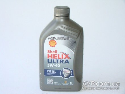 Масло 5W40 Helix Diesel Ultra (синтетика) 1л Shell 4107552 (фото 1)