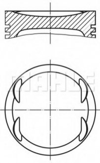 Поршень MAHLE 0040700