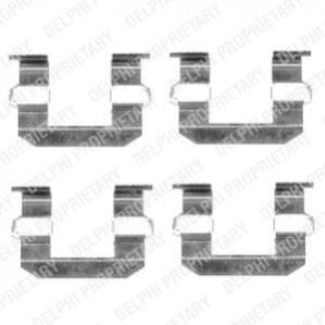 Комплектующие, колодки дискового тормоза Delphi LX0400 (фото 1)