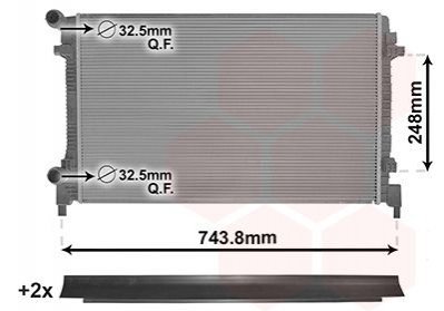 Радиатор охолодження Van Wezel 58012711