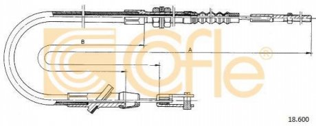 Трос зчеплення COFLE 18.600