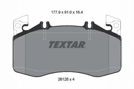 Комплект гальмівних колодок Textar 2612801