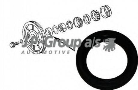 Уплотняющее кольцо, коленчатый вал JP Group A/S 1119500700 (фото 1)