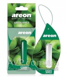 Ароматизатор Зеленое яблоко 5мл (подвеска с жидкостью) AREON 077136 (фото 1)