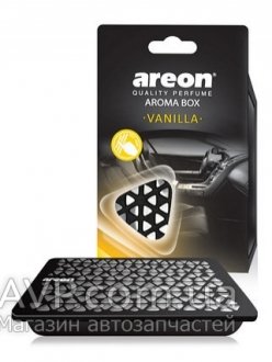 Ароматизатор Aroma Box Ваниль банка (под сидение) AREON 077242