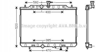 Радиатор охлаждения двигателя NISSAN X-TRAIL (2007) 2.0 AVA DN2291