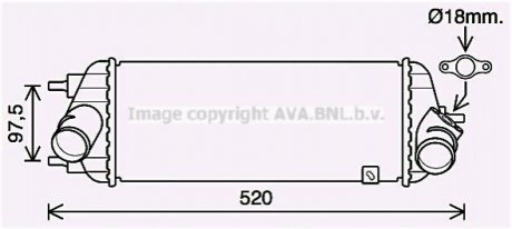 Интеркулер HYUNDAI IX35 (2010) 1.7 CRDI AVA KA4281