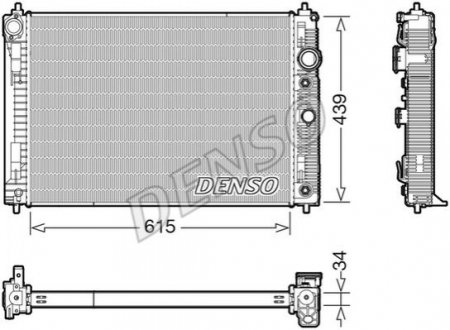 Радиатор охолоджування DENSO DRM46045