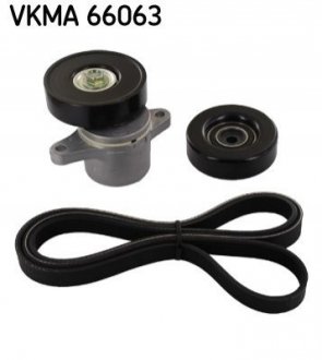 Комплект поліклиновий (ремень+ролики) SKF VKMA 66063