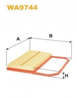 Фільтр повітряний WIXFILTRON WIX FILTERS WA9744