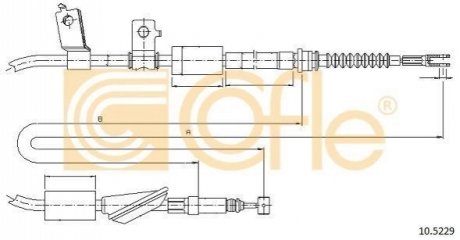 Трос ручника COFLE 10.5229