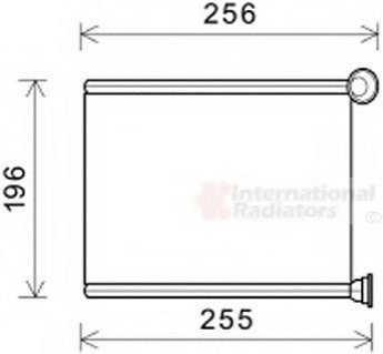 Радиатор пічки Van Wezel 40006366