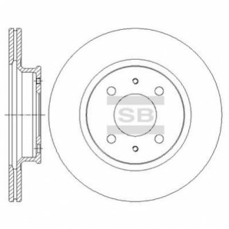 Диск тормозной Sangsin HI-Q SD1098