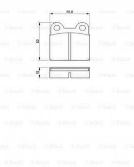 Комплект тормозных колодок, дисковый тормоз 0 986 460 101 BOSCH 0986460101