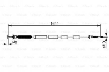 Гальмівний трос BOSCH 1987482582