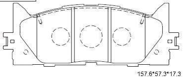 Колодки дискового тормоза ASIMCO KD2765 (фото 1)