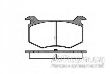 Гальмівні колодки передні Москвич 2141 WOKING P2883.00