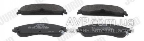 Торм. колодки передн. 300C (LX) 3.0 CRD 11-, 300C 3.5 04-12, DODGE CHALLENGER 3.6 Jurid 573456J